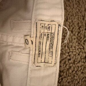 Current Elliott White Jean Shorts